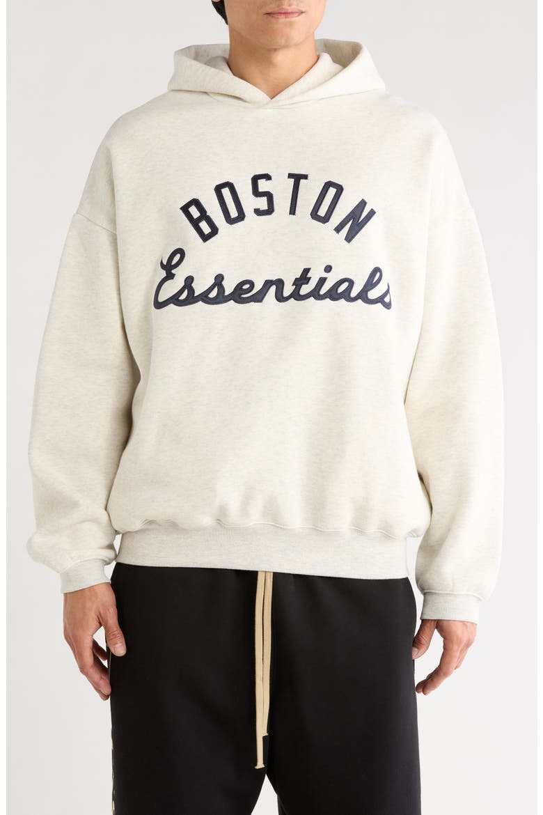 x MLB Red Sox Sport Cotton Blend Graphic Hoodie, Main, color, OATMEAL HEATHER/ LIGHT HEATHER