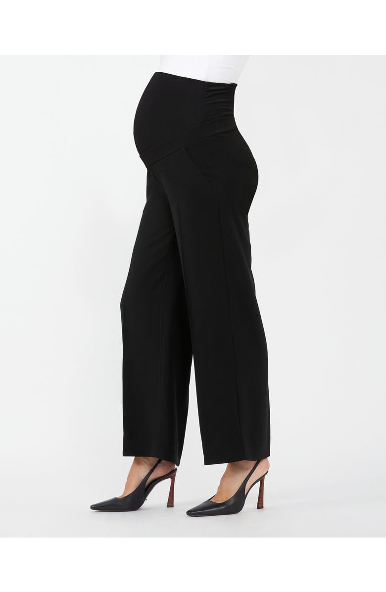 Ripe Maternity Alexa Wide Leg Maternity Work Pant - Black, Alternate, color, Black