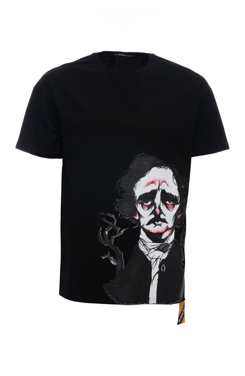 XRAY Edgar Allen Poe Relaxed Fit Graphic T-Shirt, Main, color, 