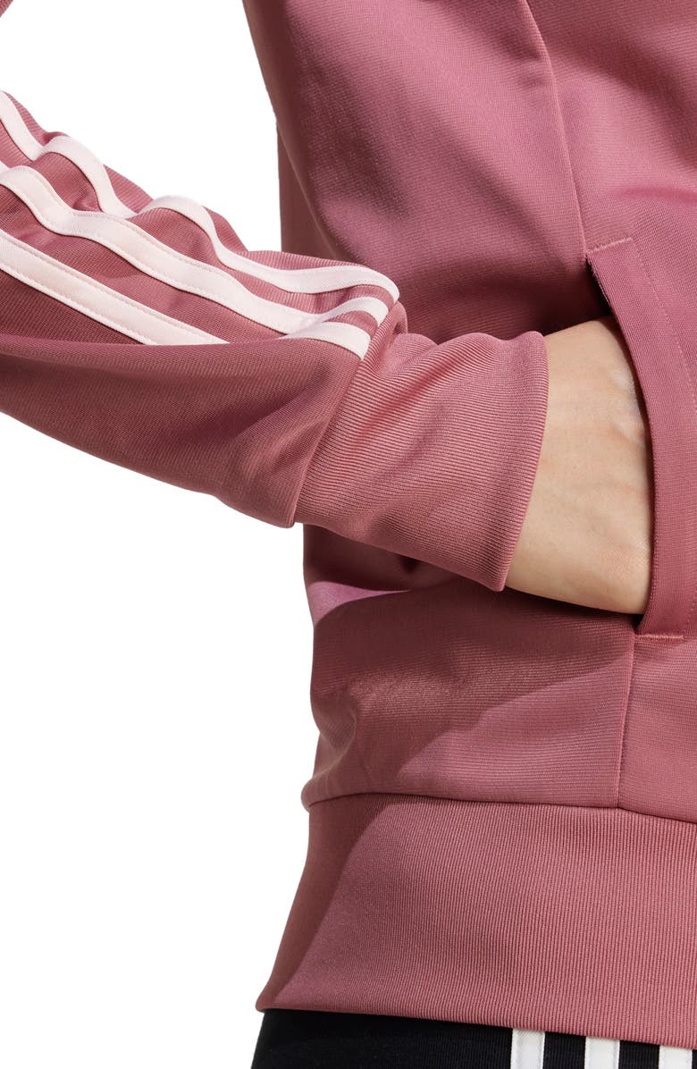 adidas Essentials 3-Stripes Recycled Polyester Track Jacket, Alternate, color,