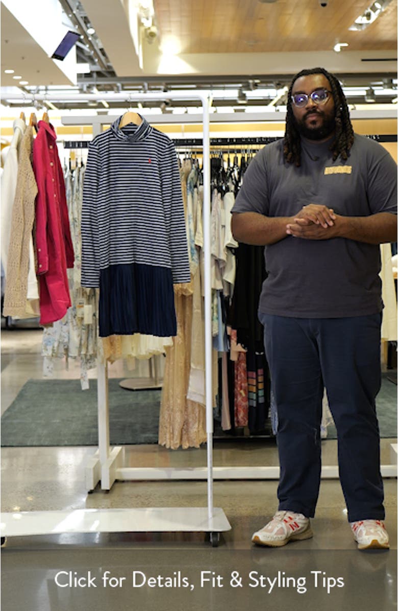 Kids' Stripe Turtleneck Dress, sales video thumbnail