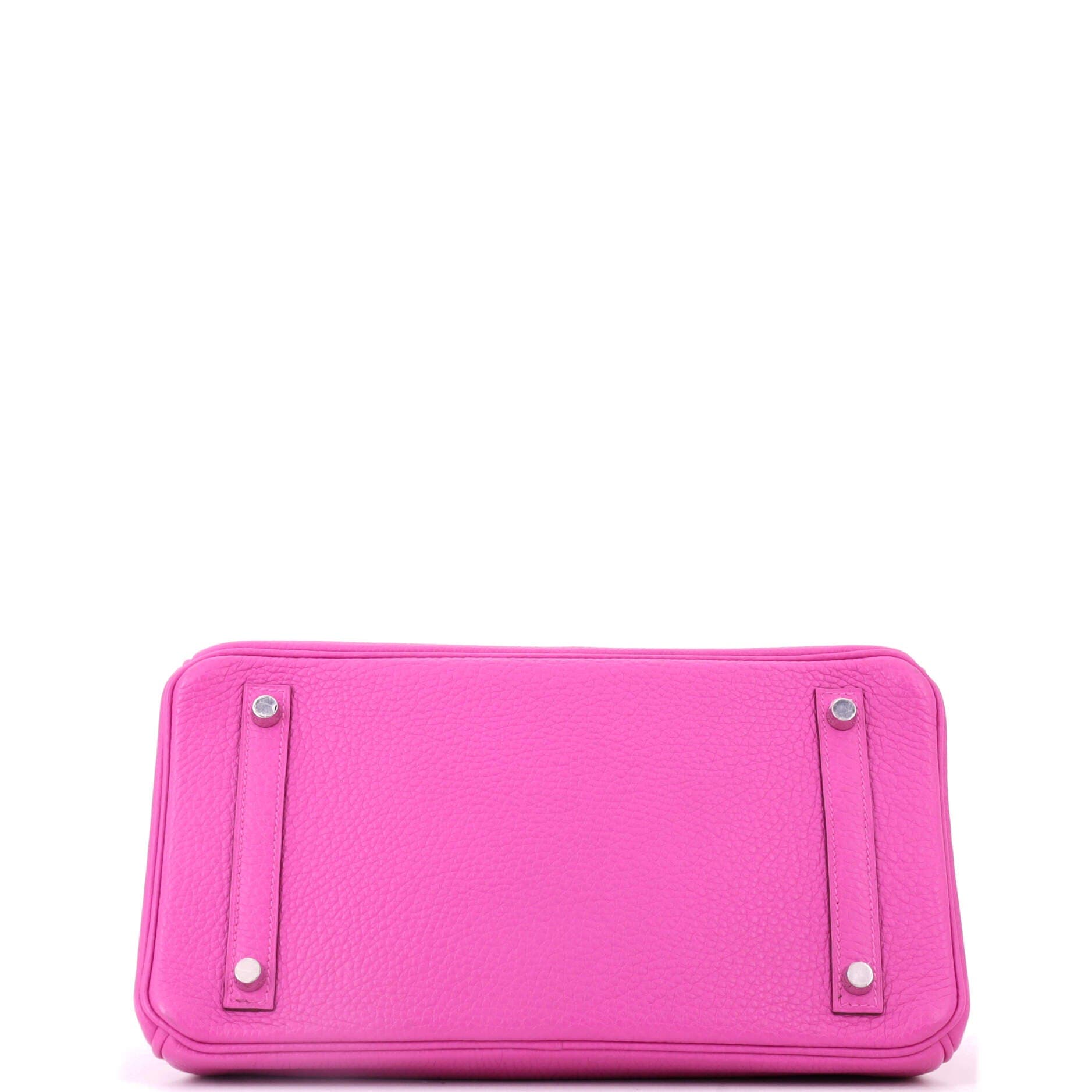 Birkin Handbag Pink Clemence with Palladium Hardware 30, Alternate, color, Rose Pourpre