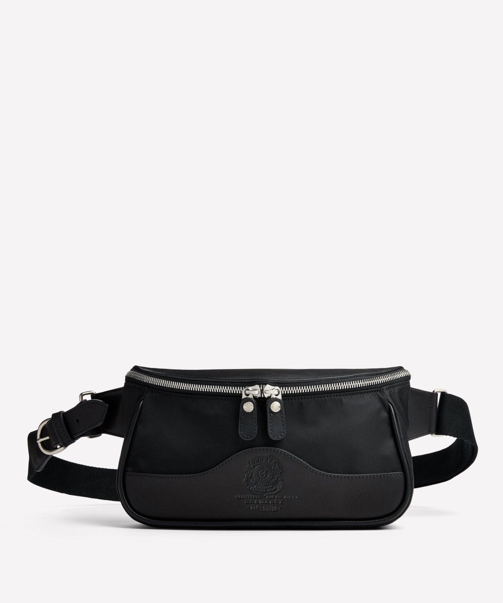 Ghurka Gramercy No. 308, Main, color, Black Nylon 
Leather