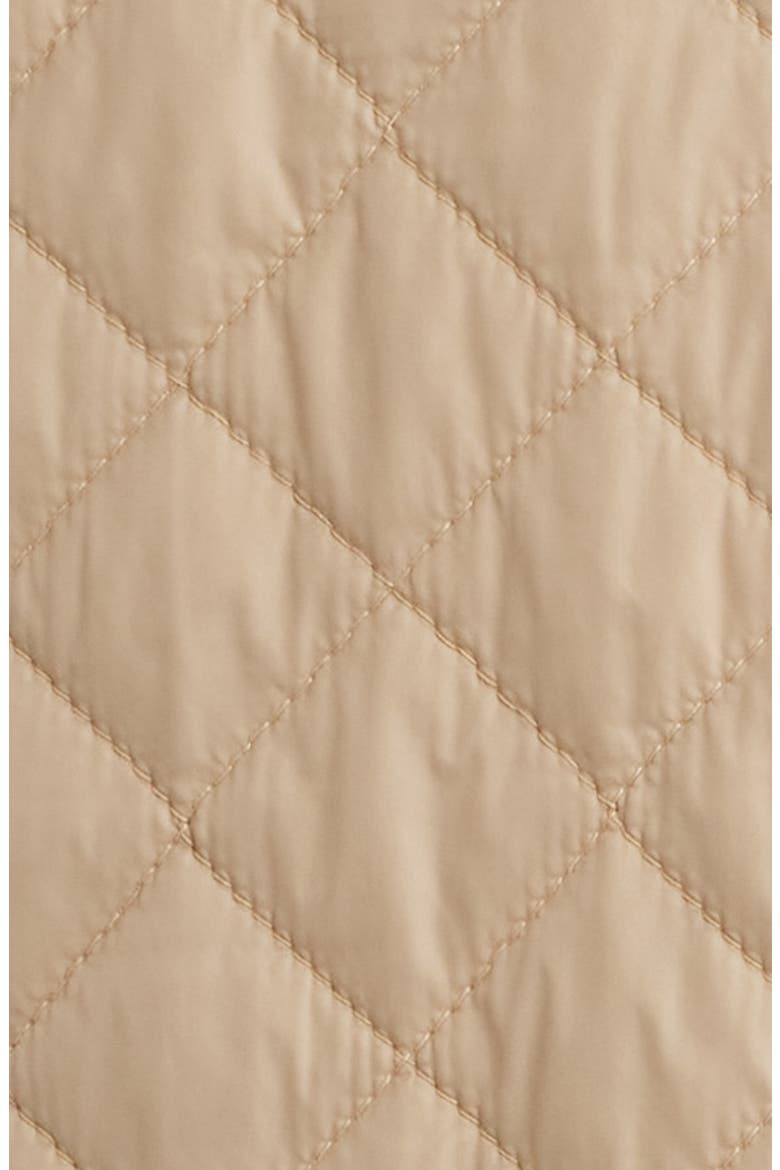 Corduroy Collar Quilted Jacket, Alternate, color, BISCU