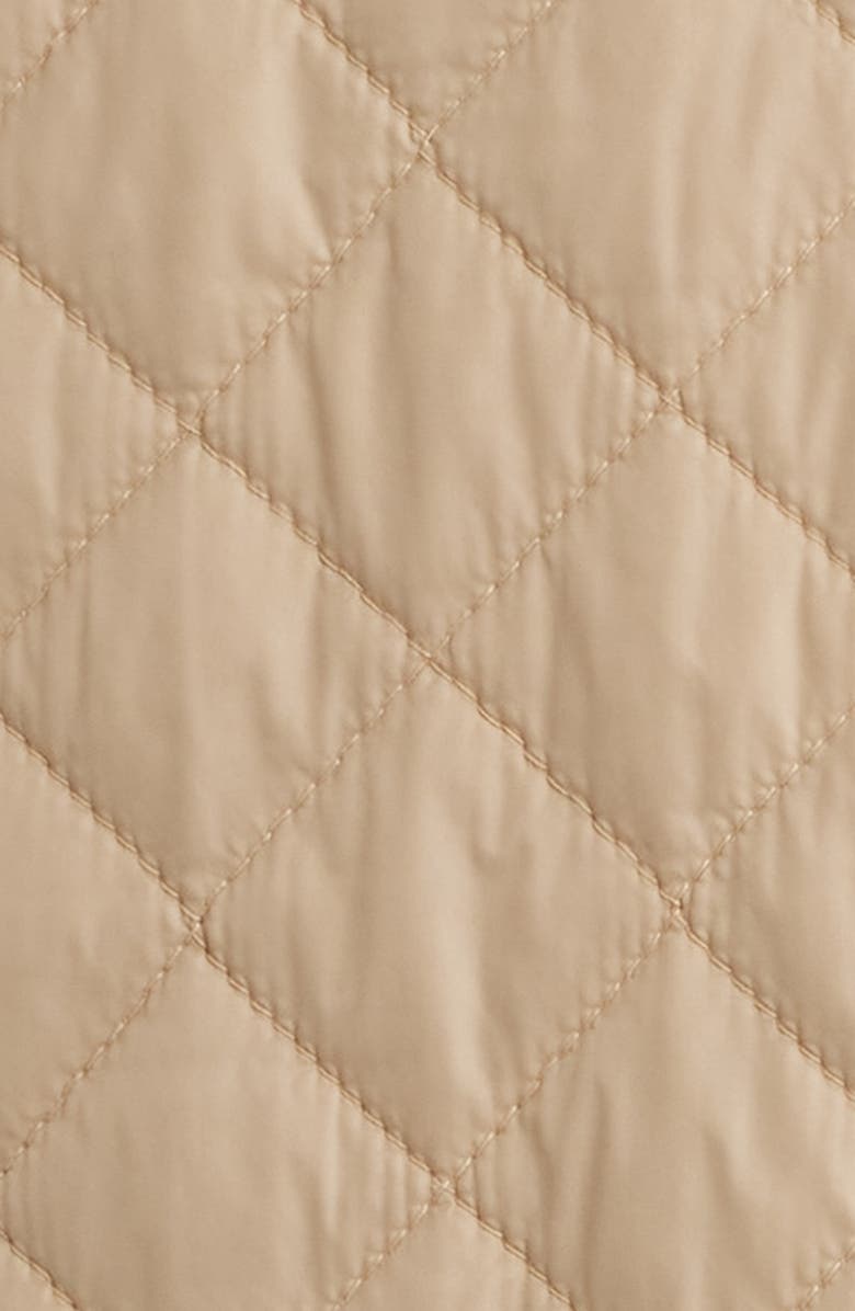 Eileen Fisher Corduroy Collar Quilted Jacket, Alternate, color, Biscuit