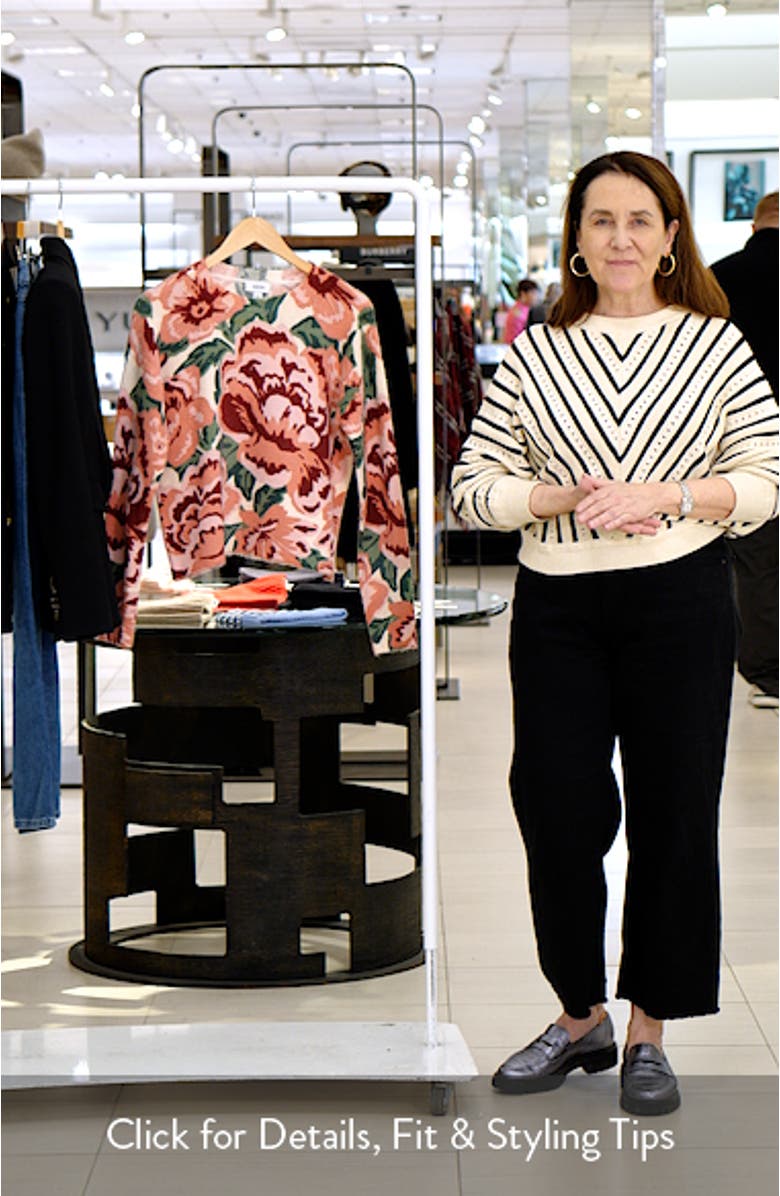 Floral Jacquard Sweater, sales video thumbnail