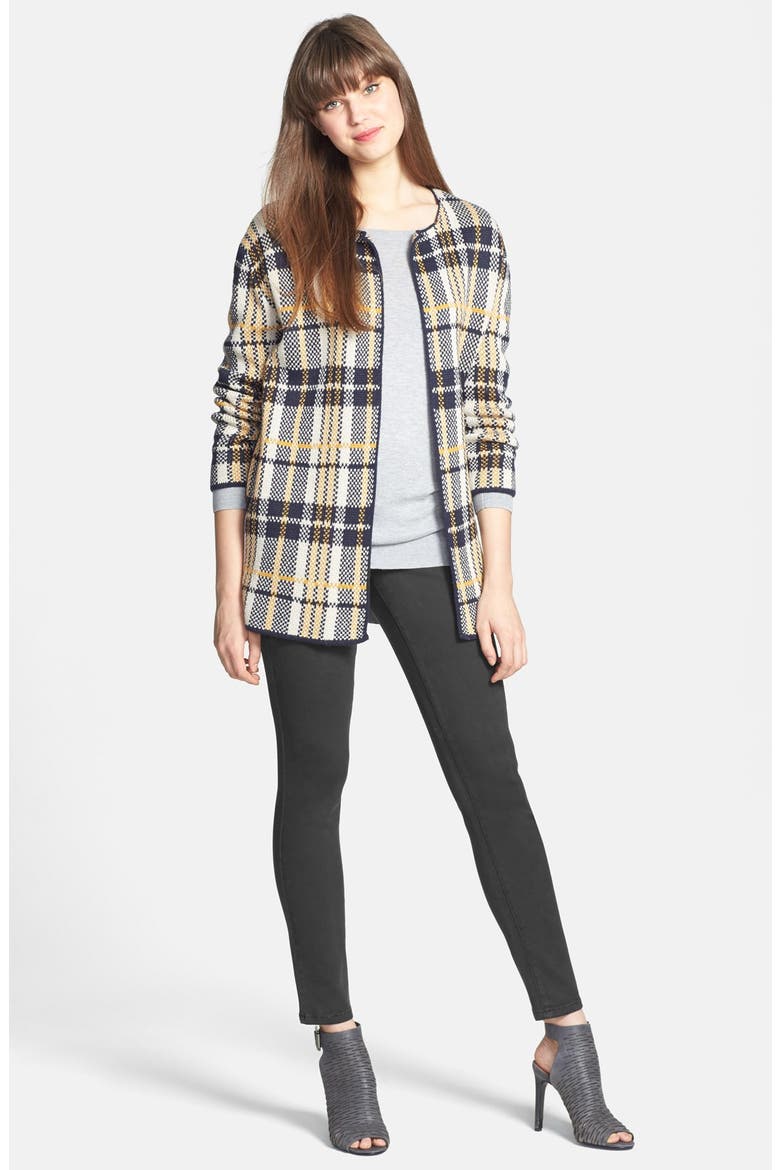 'Alina' Colored Stretch Skinny Jeans, Alternate, color, ECLIPSE