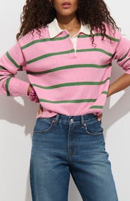 Alex Mill Bond St Striped Polo Sweater
