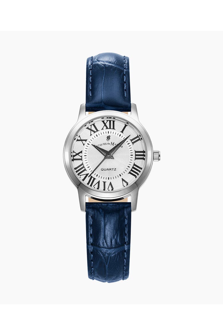Genesis Ladies - 28mm, White Dial, Blue Leather Strap, Main, color, White dial, blue leather strap
