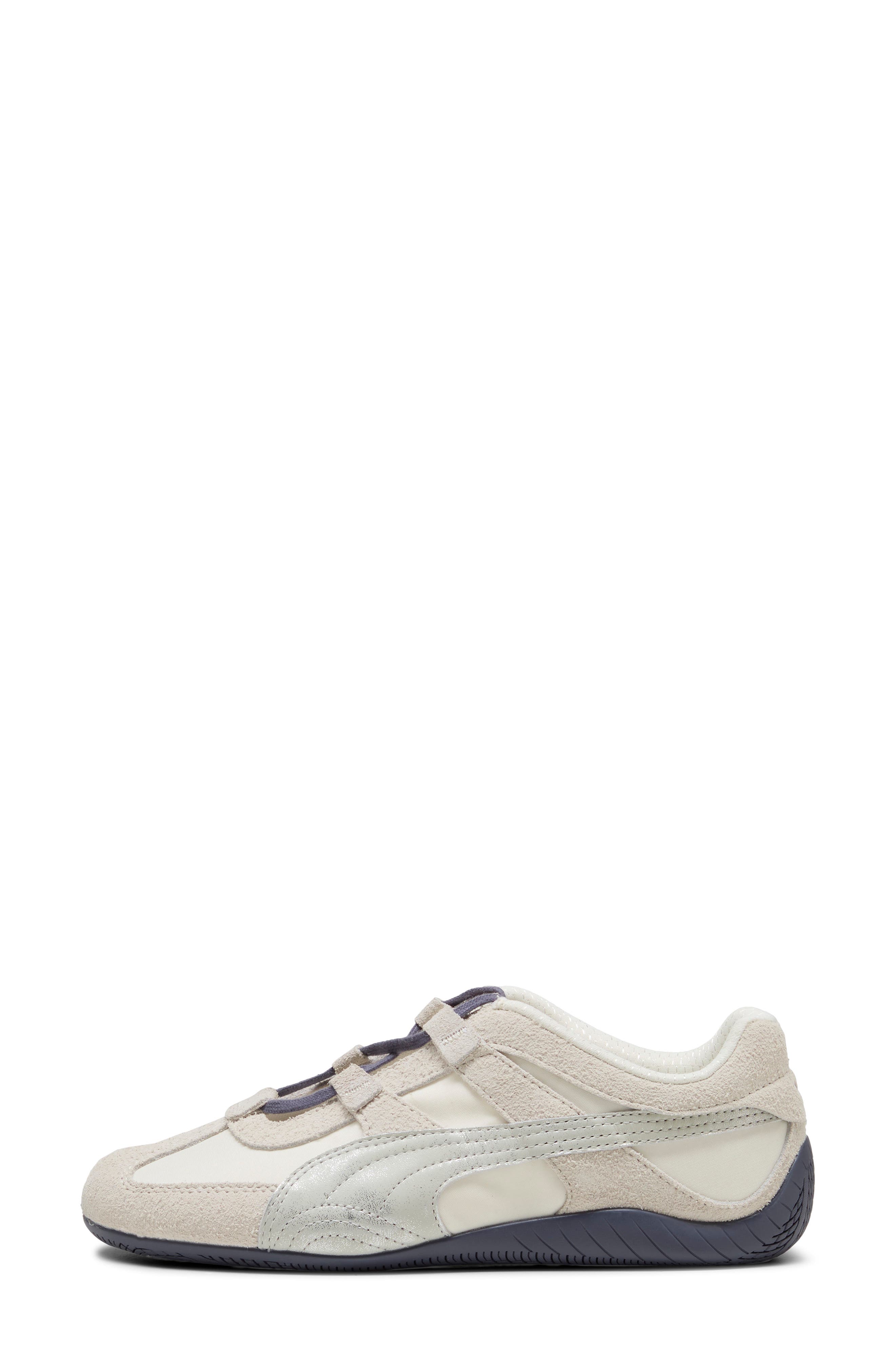 Speedcat Go Brushed Luxe Sneaker, Alternate, color, WARM WHITE/ GLACIAL GRAY