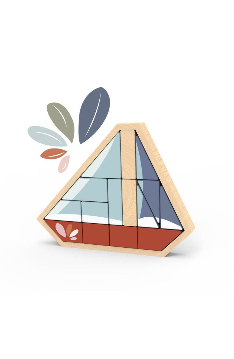 Speedy Monkey Boat Block Puzzle, Alternate, color, Multi