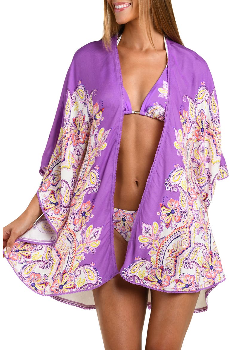Lilac Cascade Kimono Cover-Up, Main, color, MULTI