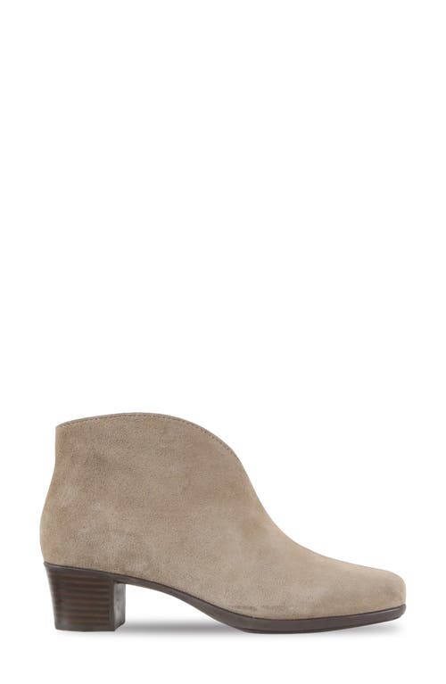 Munro Shelly Bootie In Almond Suede