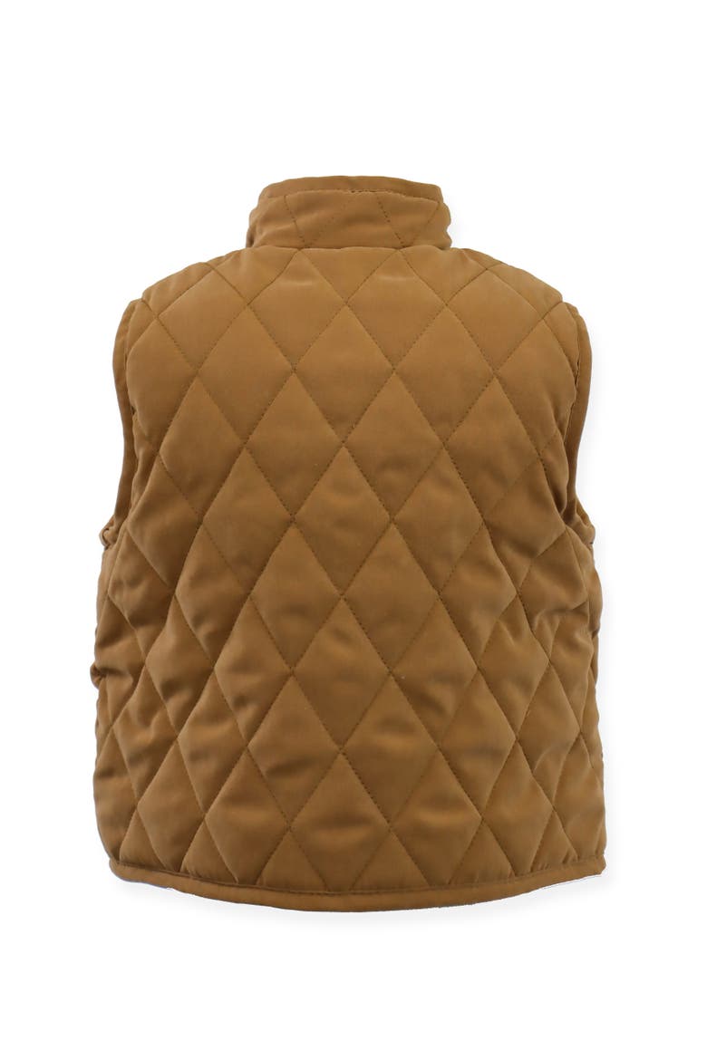Zip Front Quilted Barn Vest, Alternate, color, Caramel