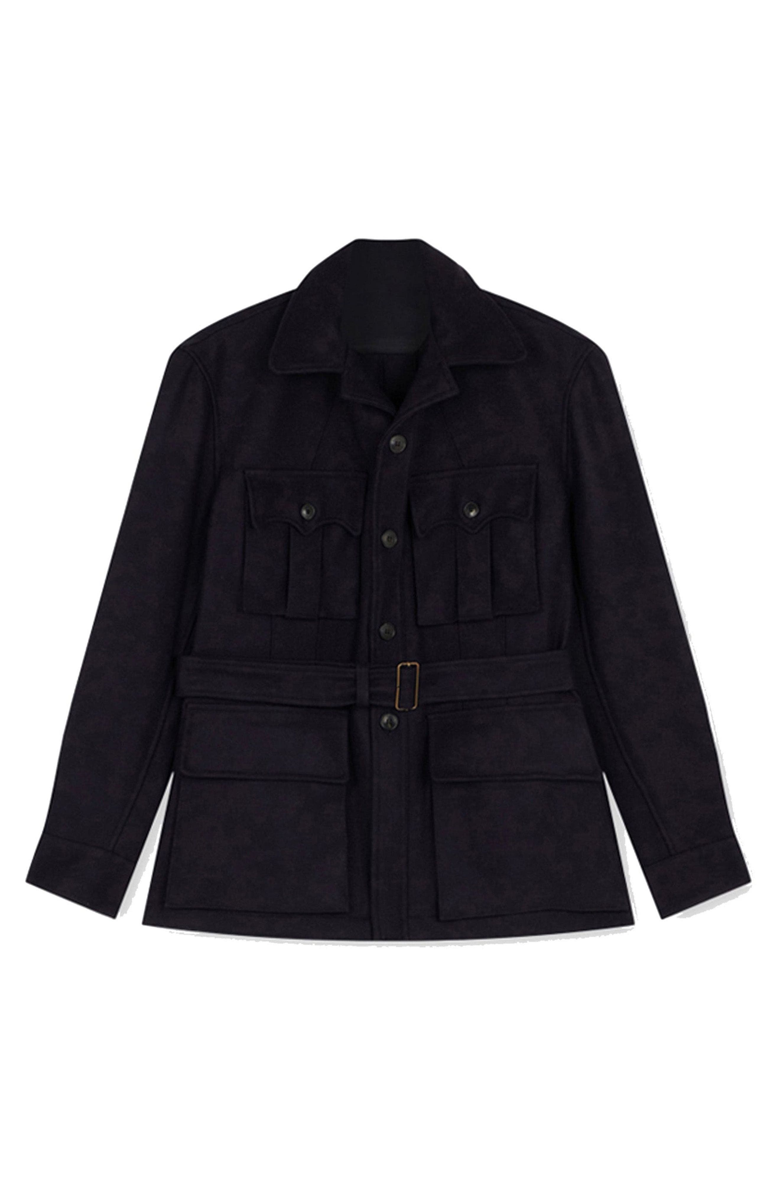 Clint Herringbone Cotton Sahariana Jacket - image 5