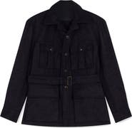 Fortela Clint Herringbone Cotton Sahariana Jacket