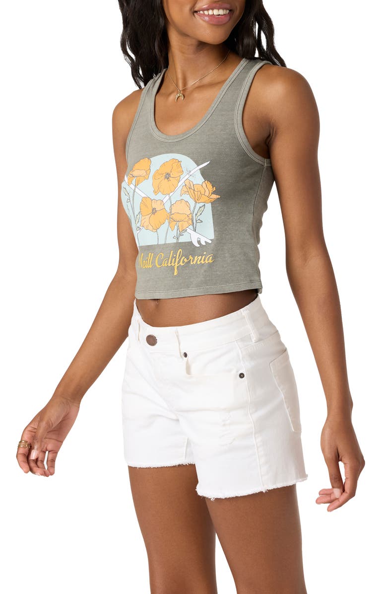 O'Neill West Coast Crop Cotton Graphic Tank, Alternate, color,