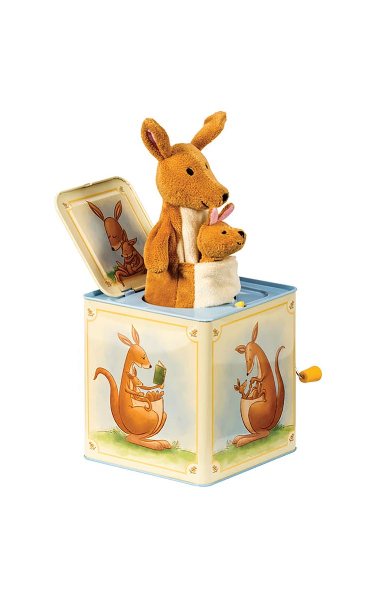 Schylling Jack In The Box Kangaroo Toy, Popup Music Fun, Ages 18Mo+, Alternate, color,