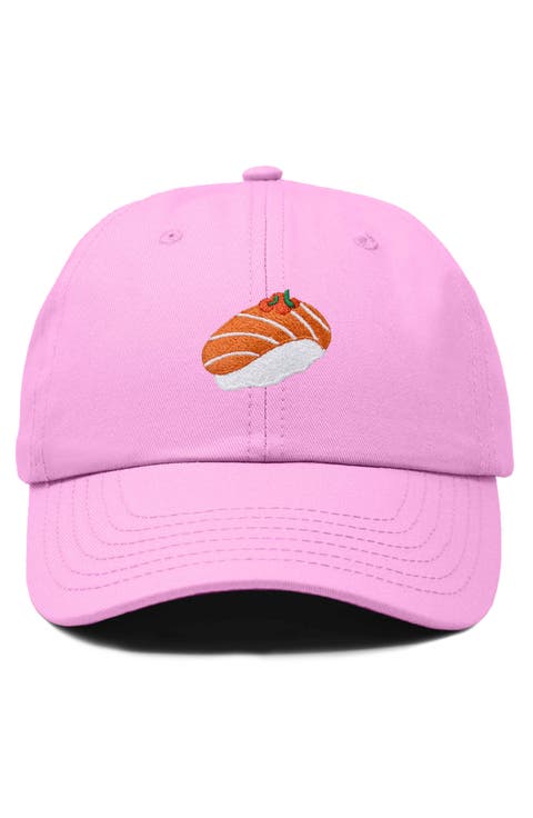 Salmon Sushi Embroidered Dad Cap