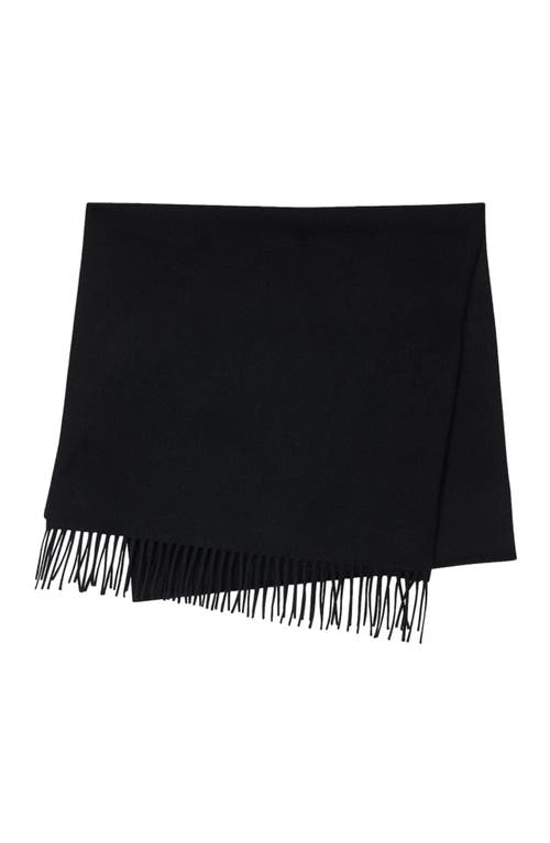 Sandro Wool And Cashmere Scarf In Black