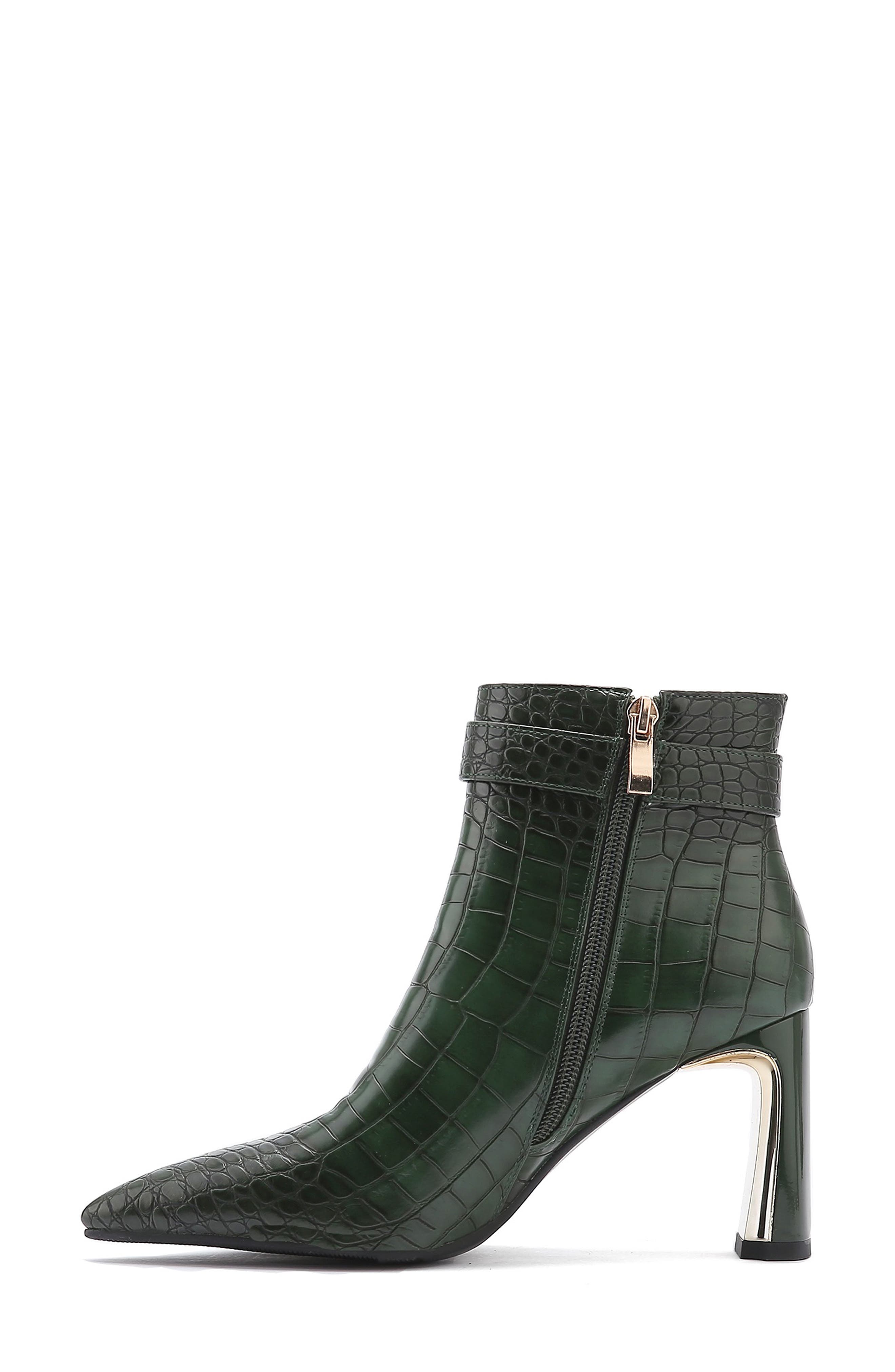 NINETY UNION Groovy Croc Embossed Boot, Alternate, color, Green