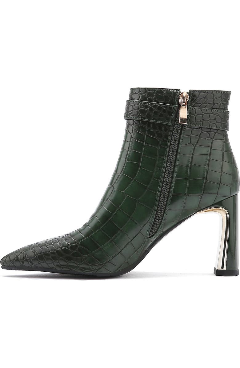 NINETY UNION Groovy Croc Embossed Boot, Alternate, color, Green