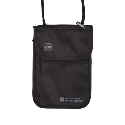 Logo Rfid Blocking Neck Pouch