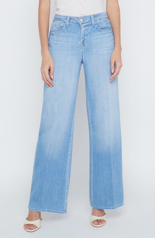 L Agence Alicent High Rise Sneaker Wide Leg Jeans In Havana In Bayview