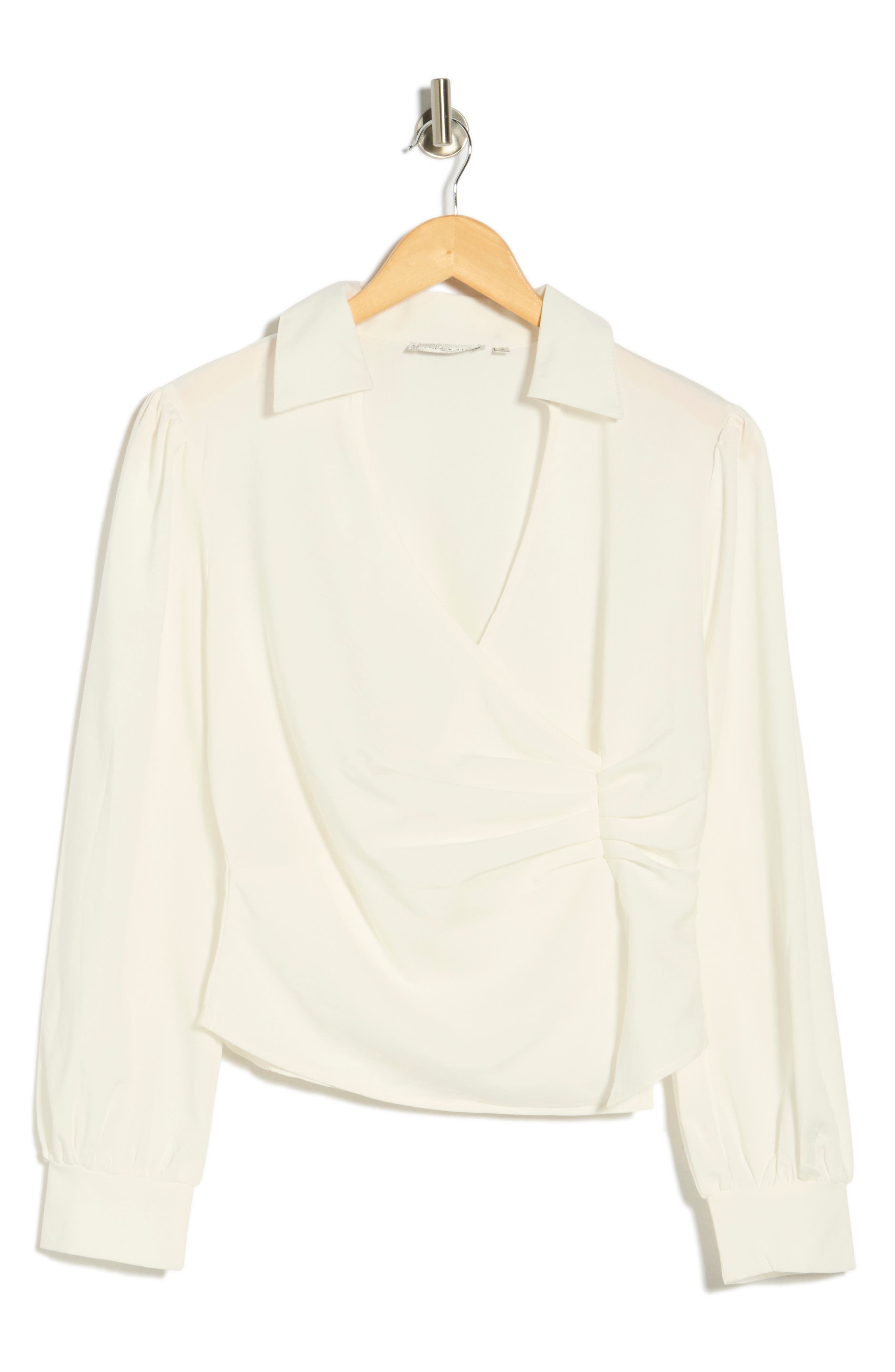 PATRIZIA LUCA Faux Wrap Top