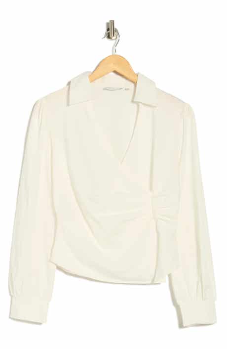 PATRIZIA LUCA Faux Wrap Top