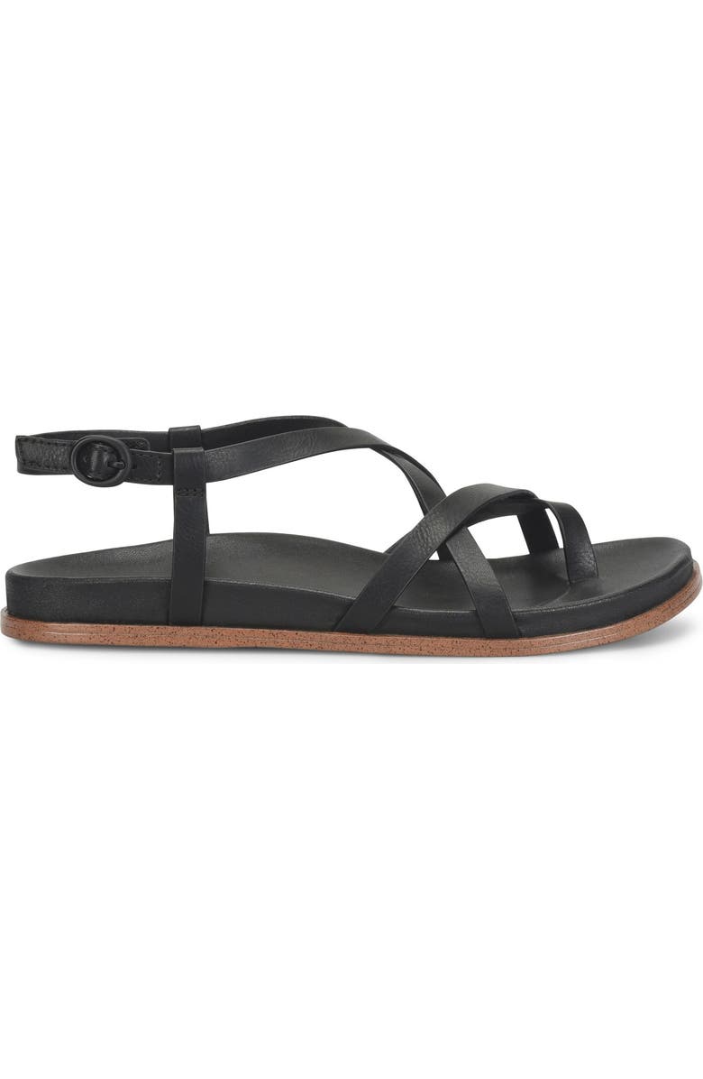 KORKS Arica Toe Loop Sandal, Alternate, color, Black
