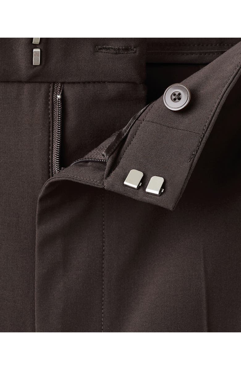 MANGO Side Stripe Pants, Alternate, color, Chocolate