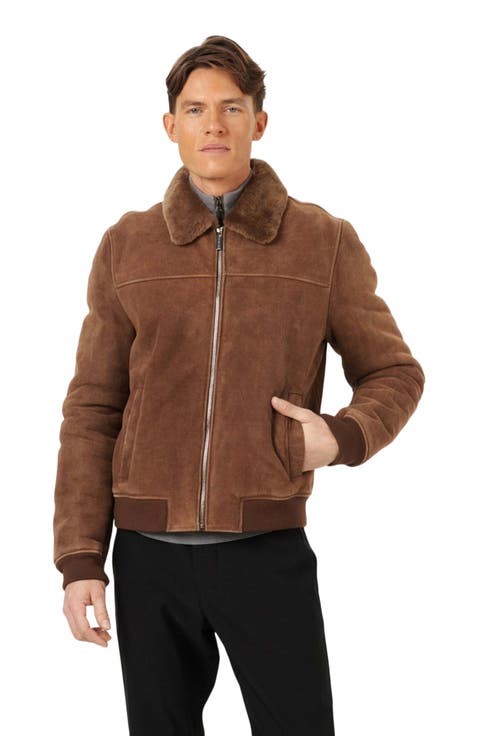 Merino Genuine Shearling Bomber Jacket
