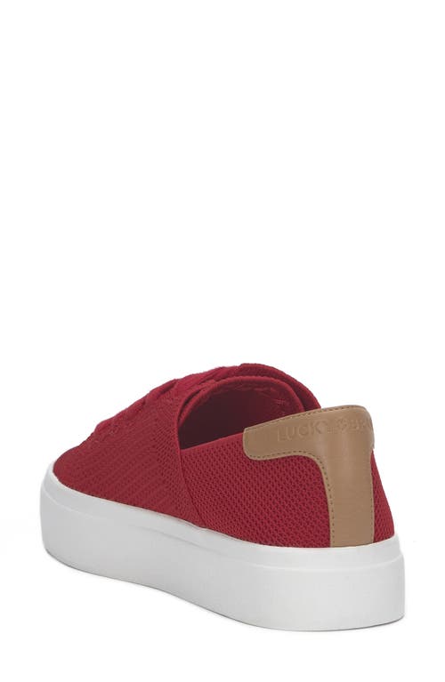 Shop Lucky Brand Talena Sneaker In Crimson