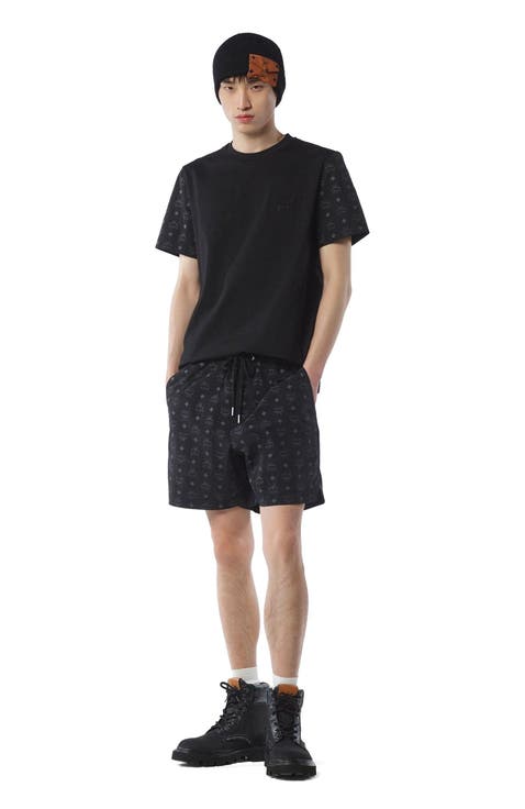 Monogram Print Shorts in ECONYL®