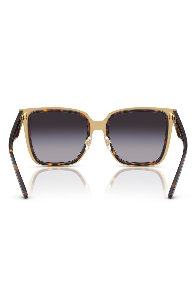 Versace 58mm Butterfly Sunglasses, Alternate, color, Havana