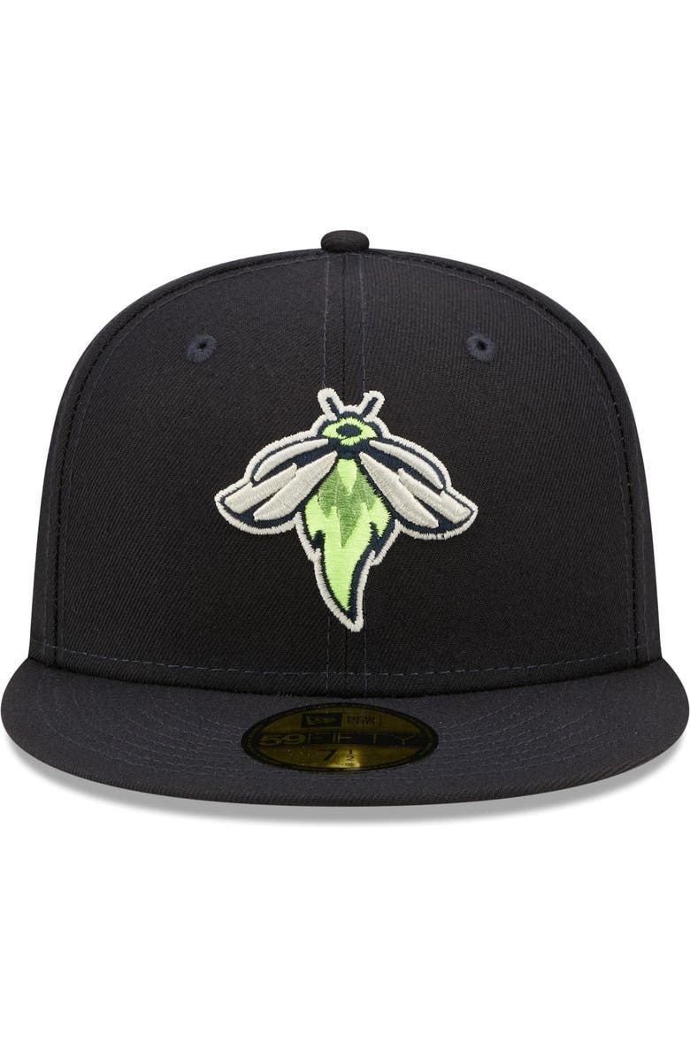 New Era Men's New Era Navy Columbia Fireflies Authentic Collection Team Home 59FIFTY Fitted Hat, Alternate, color, Navy