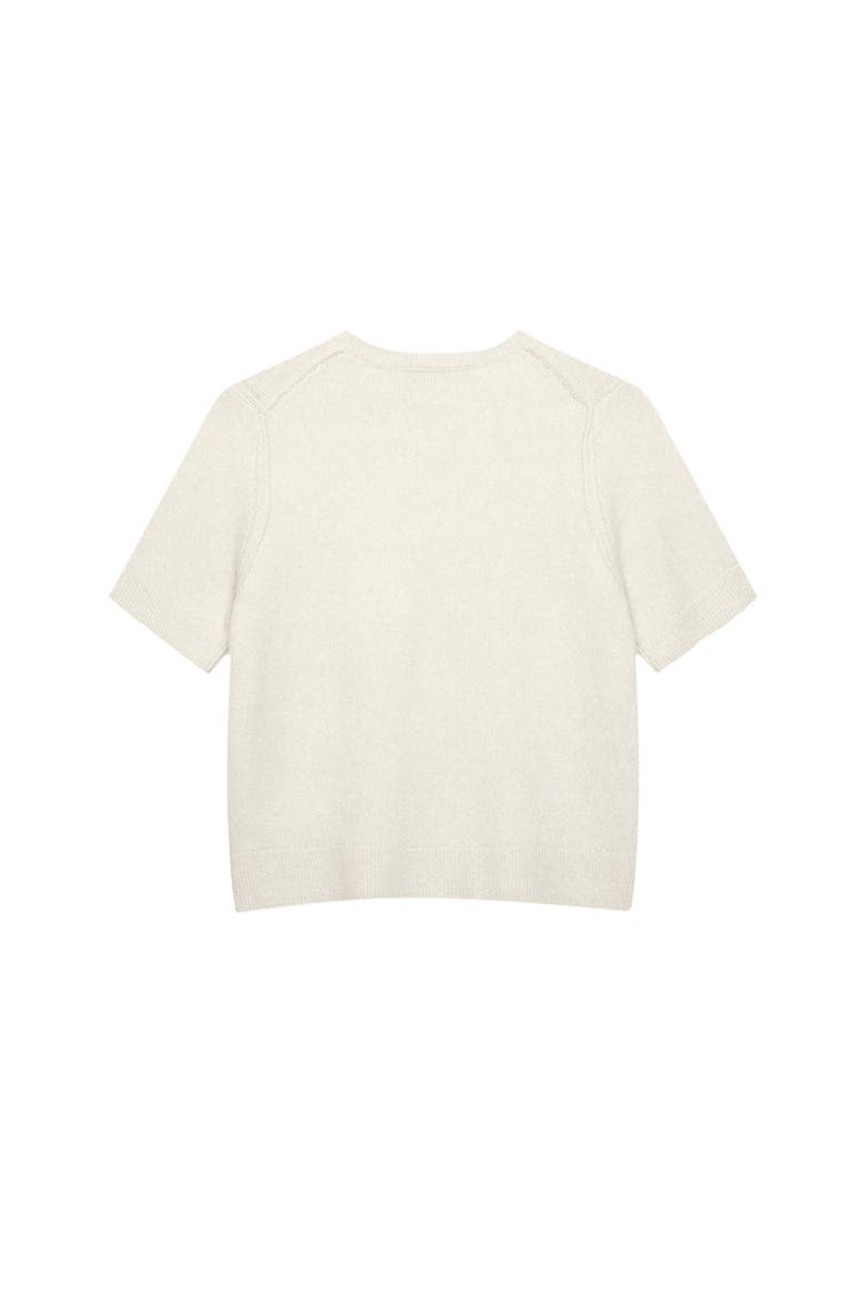 Fitted Knit Tee, Alternate, color, Ivory
