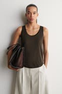 COS Scoop-neck Silk-jersey Tank Top