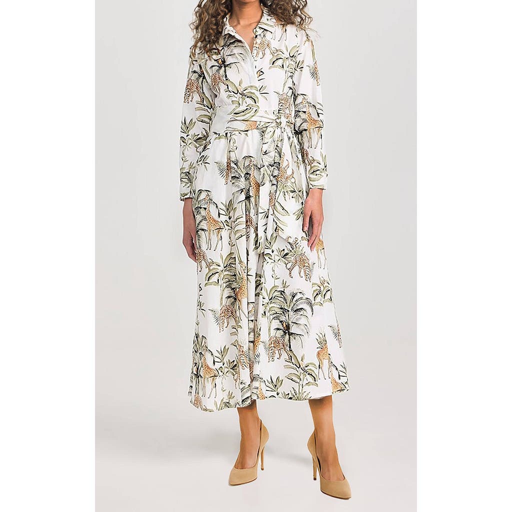 Guadalupe Design Luciana Jungle Dress White