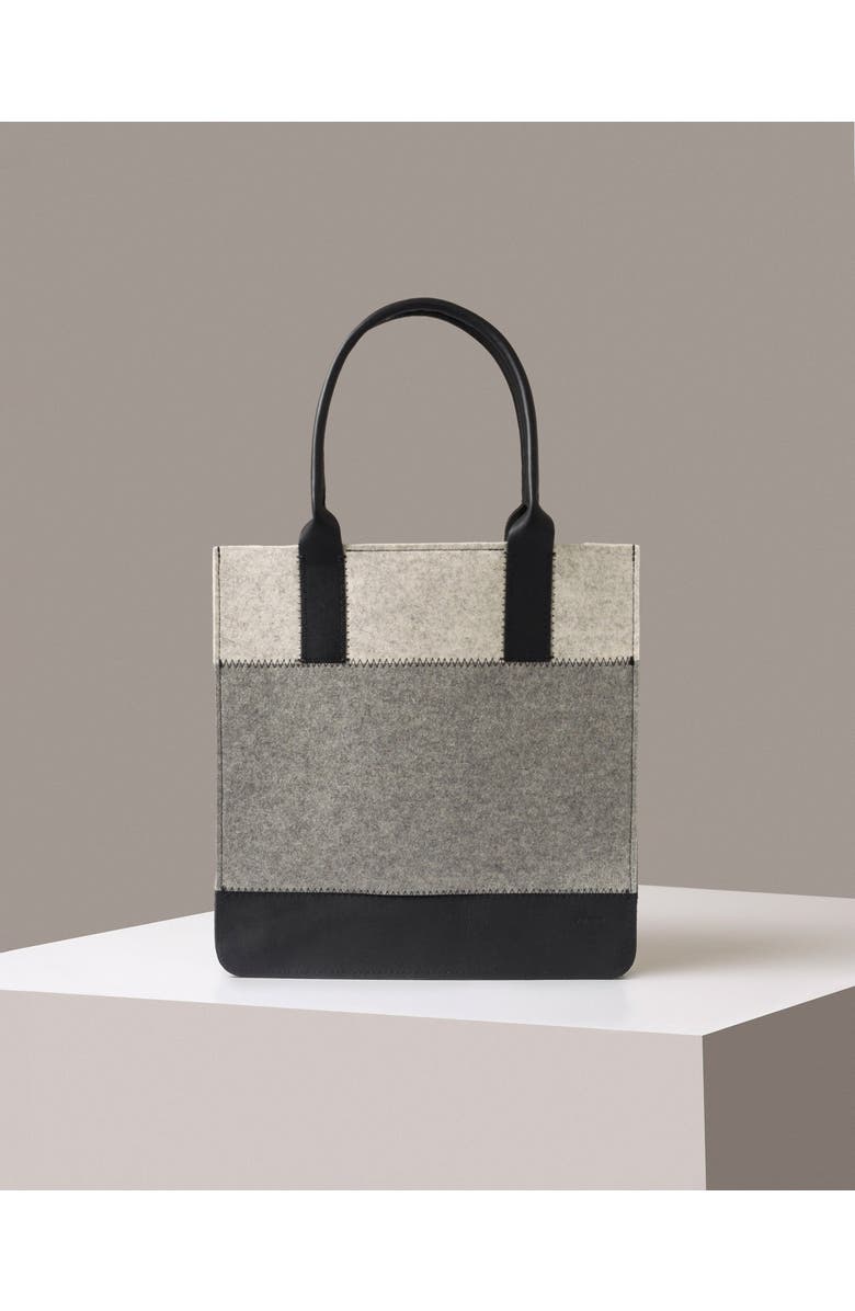 Graf Lantz Jaunt Merino Wool Tote, Alternate, color, Granite / Black