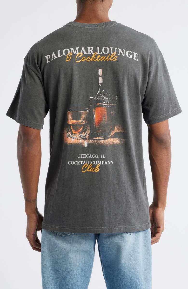 The Forecast Agency Palomar Lounge Cotton Graphic T-Shirt, Alternate, color, Washed Black