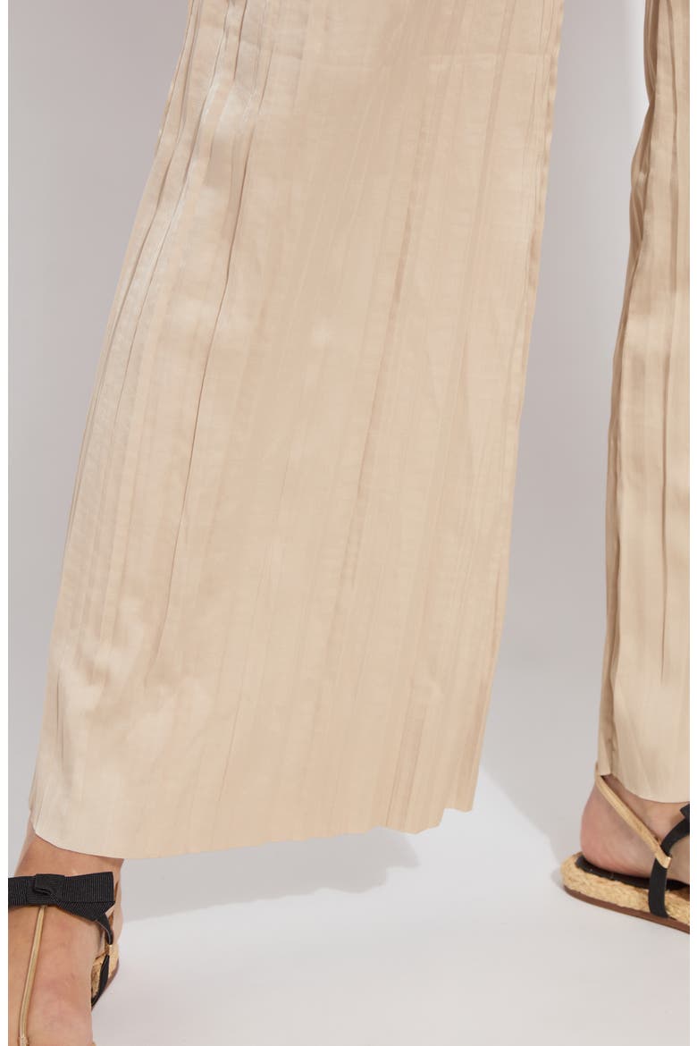 Packable Pleated Palazzo Pants, Alternate, color, CHABLIS