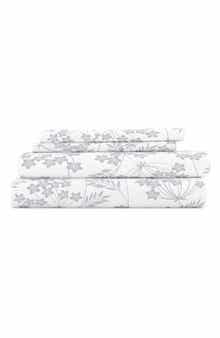 HOMESPUN HOME SPUN Premium Ultra Soft Chantilly Lace Style Pattern 4-Piece Bed Sheets Set