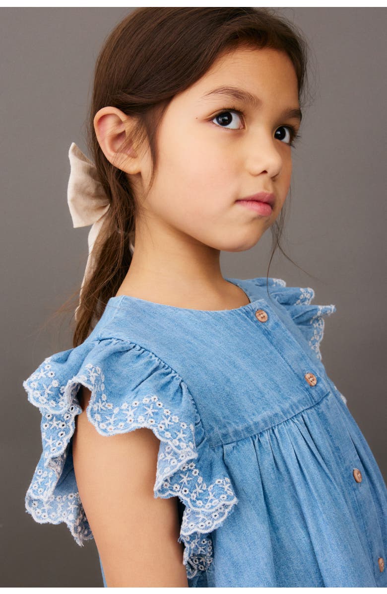 H&M Denim Dress, Alternate, color, Light Denim Blue