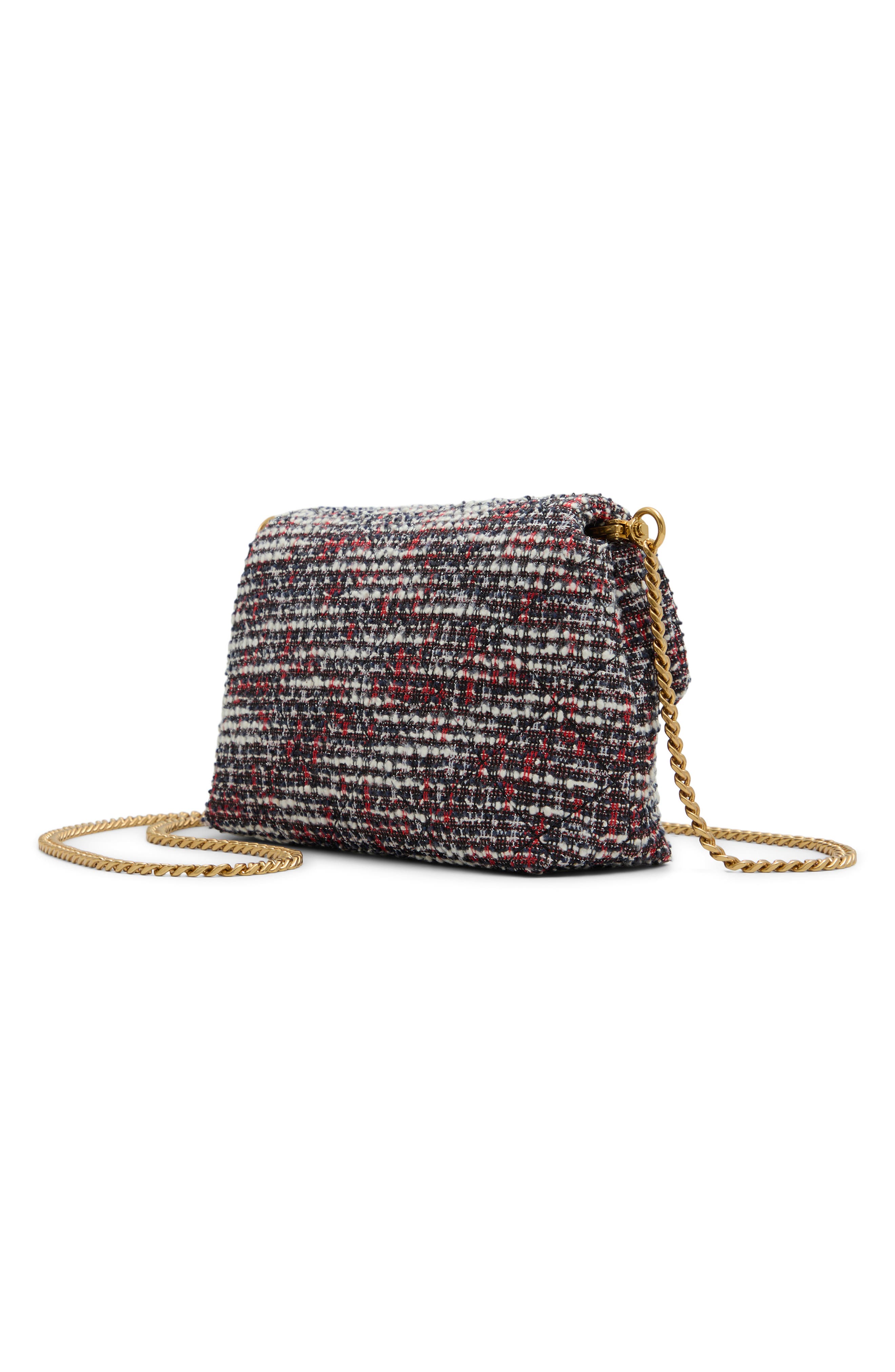 Ted Baker Ginn Tweed Shoulder Bag, Alternate, color, 
