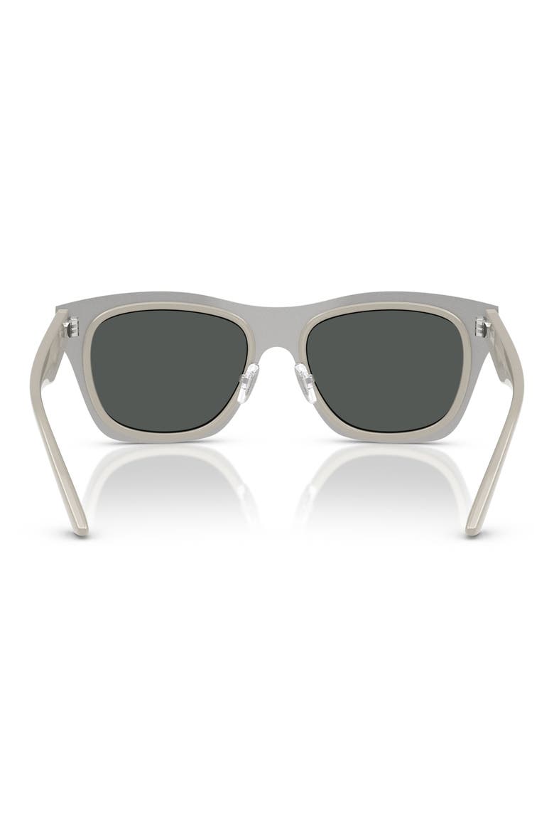 53mm Rectangular Sunglasses, Alternate, color, LIGHT GREY