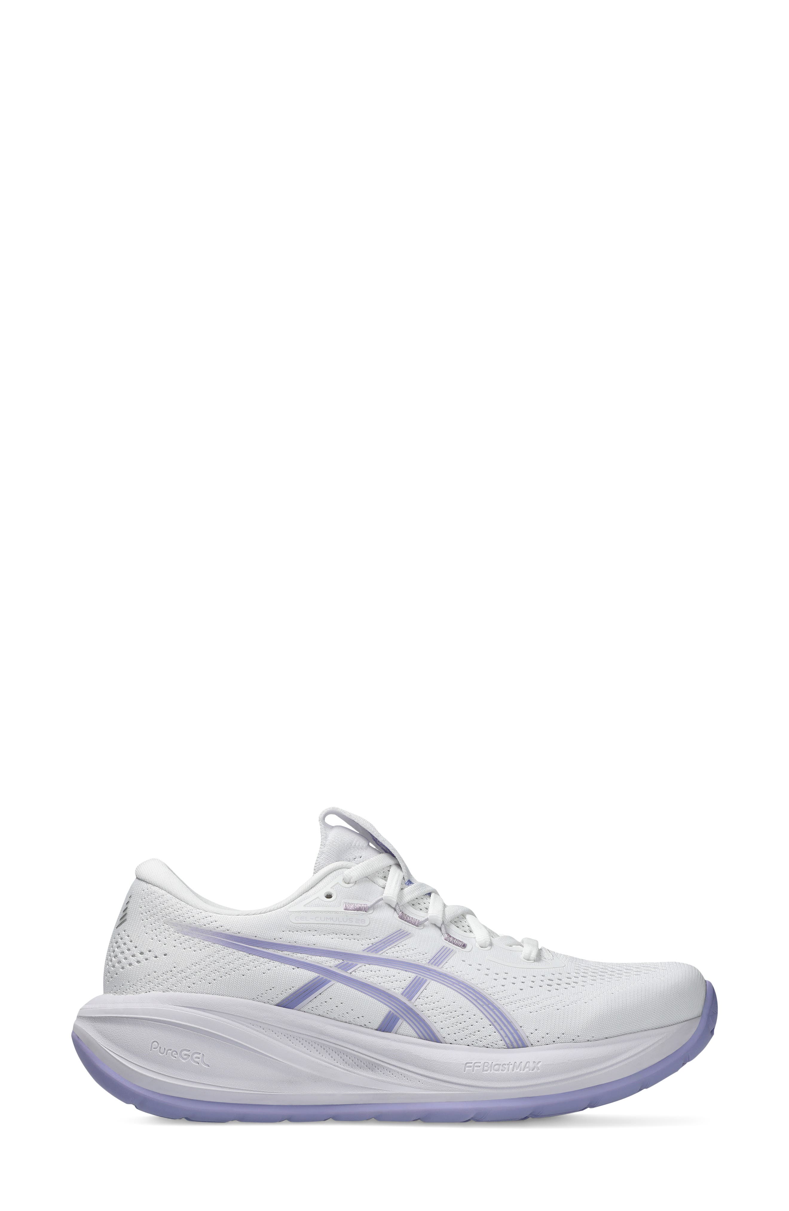 GEL-CUMULUS® 28 Running Shoe, Alternate, color, WHITE/ BLUEBELL