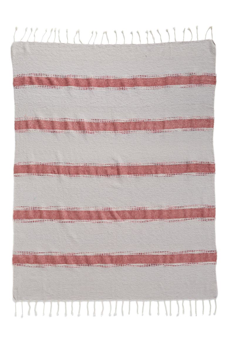 Brushed Stripe Throw, Alternate, color, GREY VAPOR MULTI