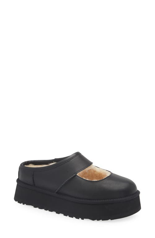 Ugg(r) Bea Genuine Shearling Lined Platform Mary Jane In Black